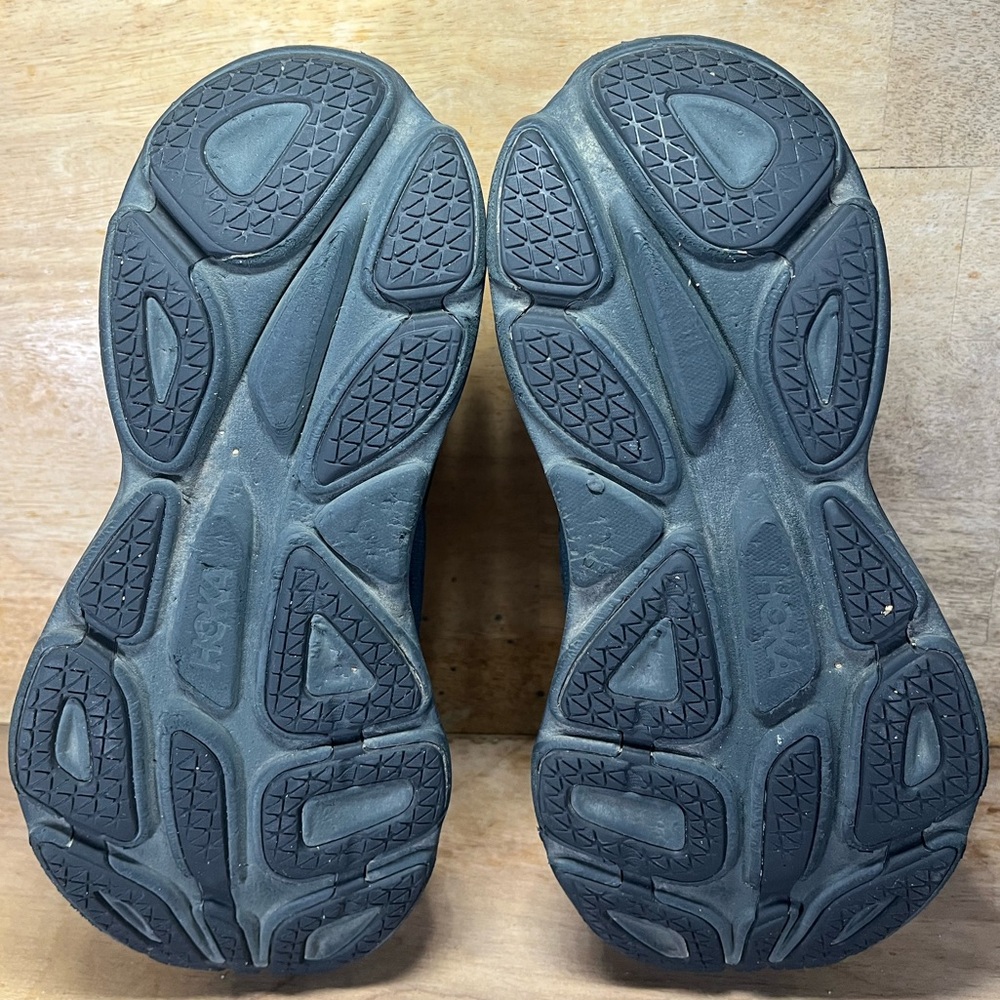 Hoka One One Bondi 8 REFLECTIVE Womens Size 9 Running Shoes Sneakers Black - Picture 8 of 12